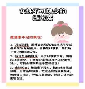 女性雌激素不足的表现：识别身体发出的信号